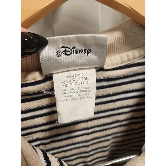 Vtg Walt Disney World Women's Polo Striped Golf Grumpy Seven Dwarfs Sz S Cotton - Picture 5 of 9